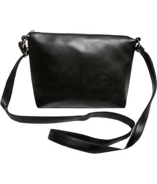 Leather Land Sling Bag Faux Leather Set of 1 ( Black )