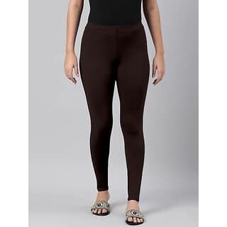SHE PURE LUXURY WEAR Ankle Length Ethnic Wear Legging (Brown, Solid)