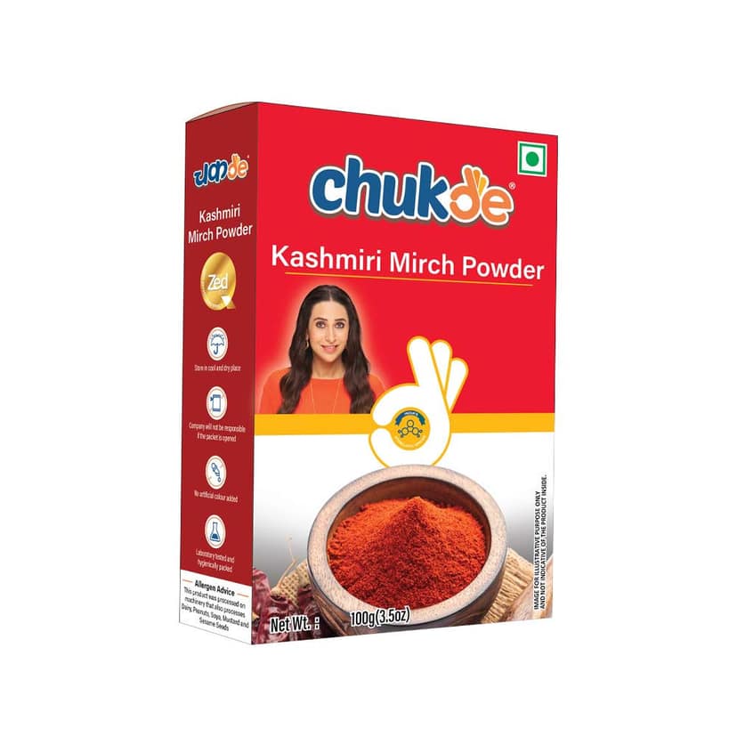 Chukde Spices Kashmiri Mirch Powder, 100 gm view 2