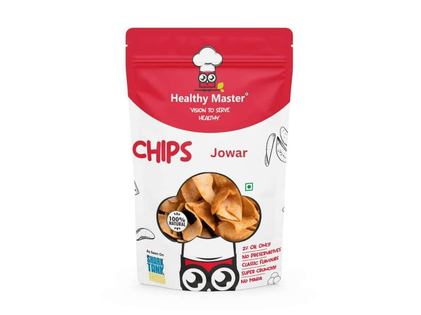 Healthy Master Jowar Chips - Baked and Nutritious (Classic Masala) - 500 Gram