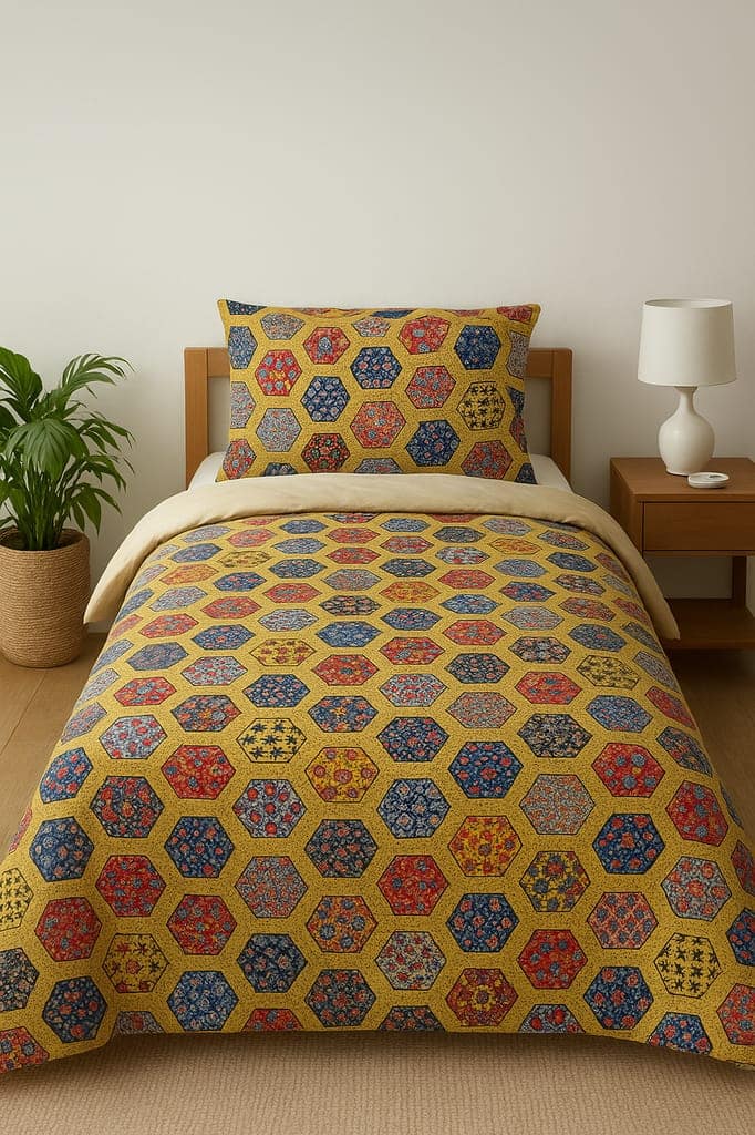 Quirky Home Classic Collection Single Bedsheet with Pillow Cover