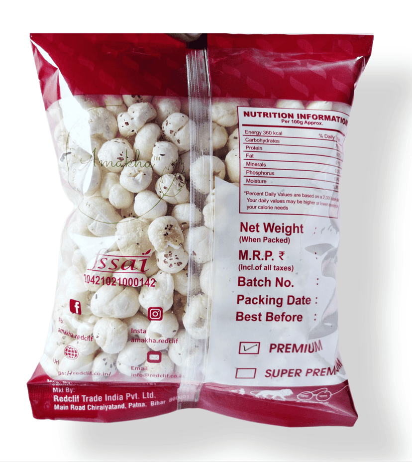Amakha's Phool Makhana | Premium Foxnut | Nuts | Dry Fruits | 100gm view 2