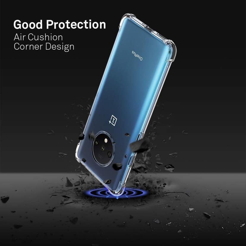 Faircost for OnePlus 7T Back Cover Shockproof (Silicon| Transparent) view 4