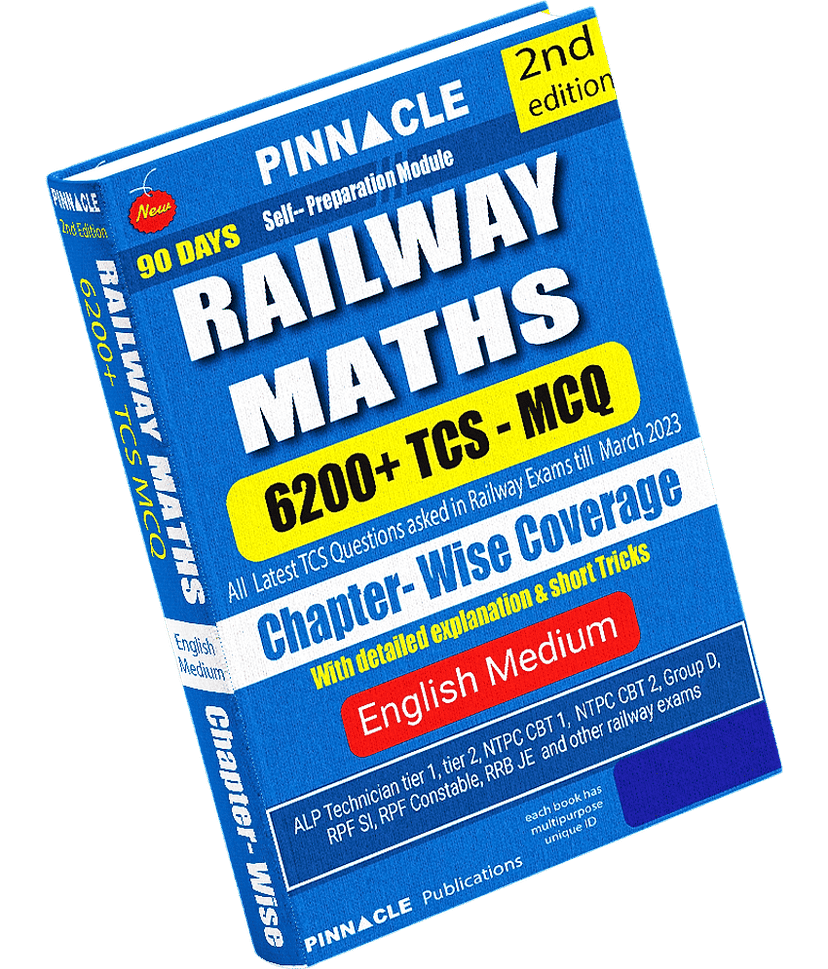 Railway Maths 6200 TCS MCQ chapter-wise with detailed explanation and short tricks english medium view 2