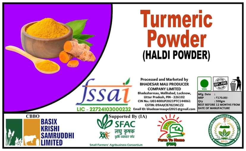 Raw Turmeric Powder - 500gm view 3