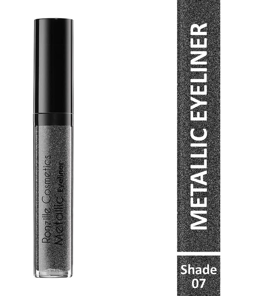 Ronzille - Grey Glitter Eye Liner Liquid ( Pack of 1 )