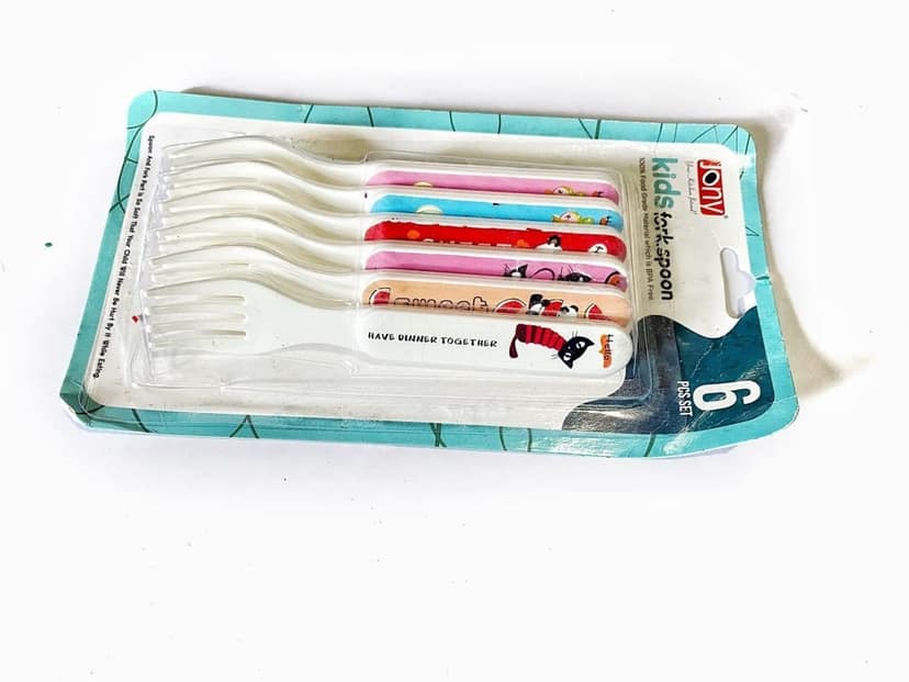 GOKULAM Fork Set 6 Forks. Kids Friendly and Ideal for Birthday Parties, Get Together, Picnic, Lunch Box and More. view 3