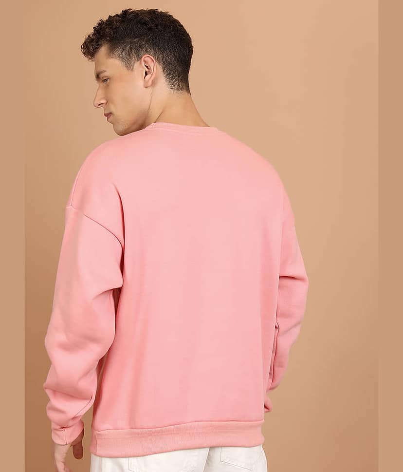Highlander Polyester Round Neck Men's Sweatshirt - Pink ( Pack of 1 ) view 3