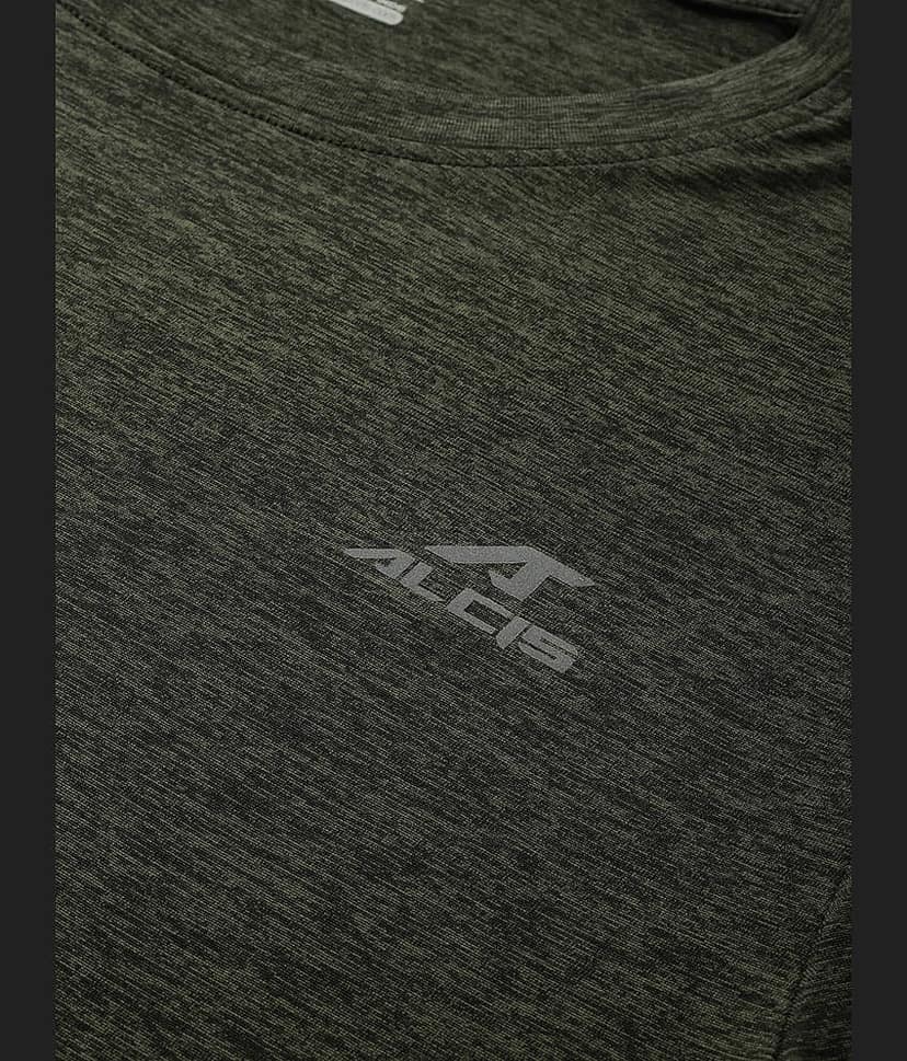 Alcis - Green Polyester Regular Fit Men's Sports T-Shirt ( Pack of 1 ) view 2