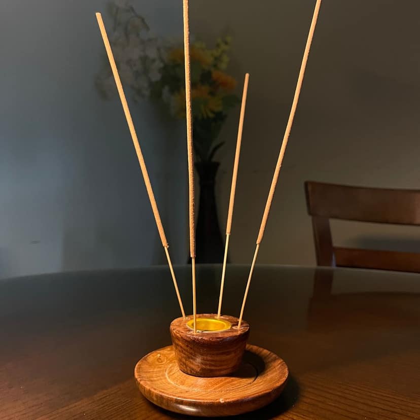 The Bamboo Connection | Kaya Incense Stick | Rose Fragrance | Phthalate free, Charcoal free, Chemical free | 100% Natural | Pack of 2 view 2