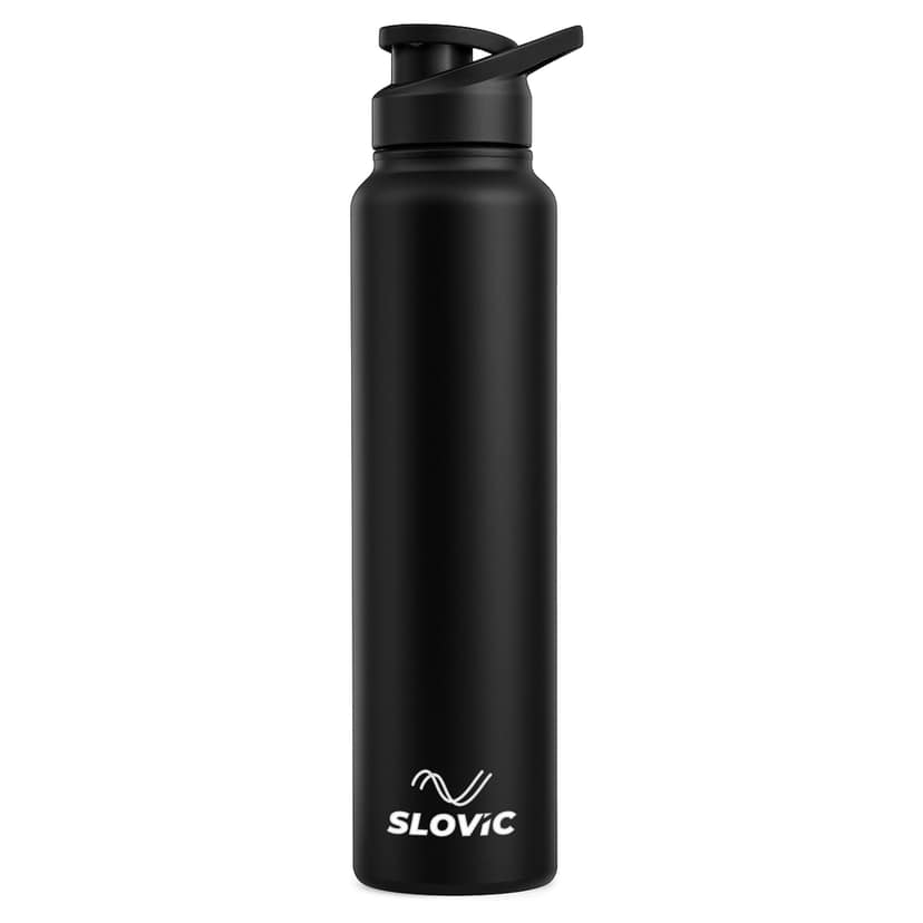 Slovic Black Steel Water Bottle - 1L view 2