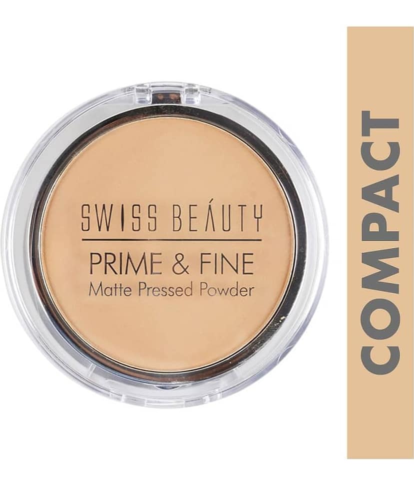 Swiss Beauty Prime & Fine Matte Pressed Powder Dark 10 g
