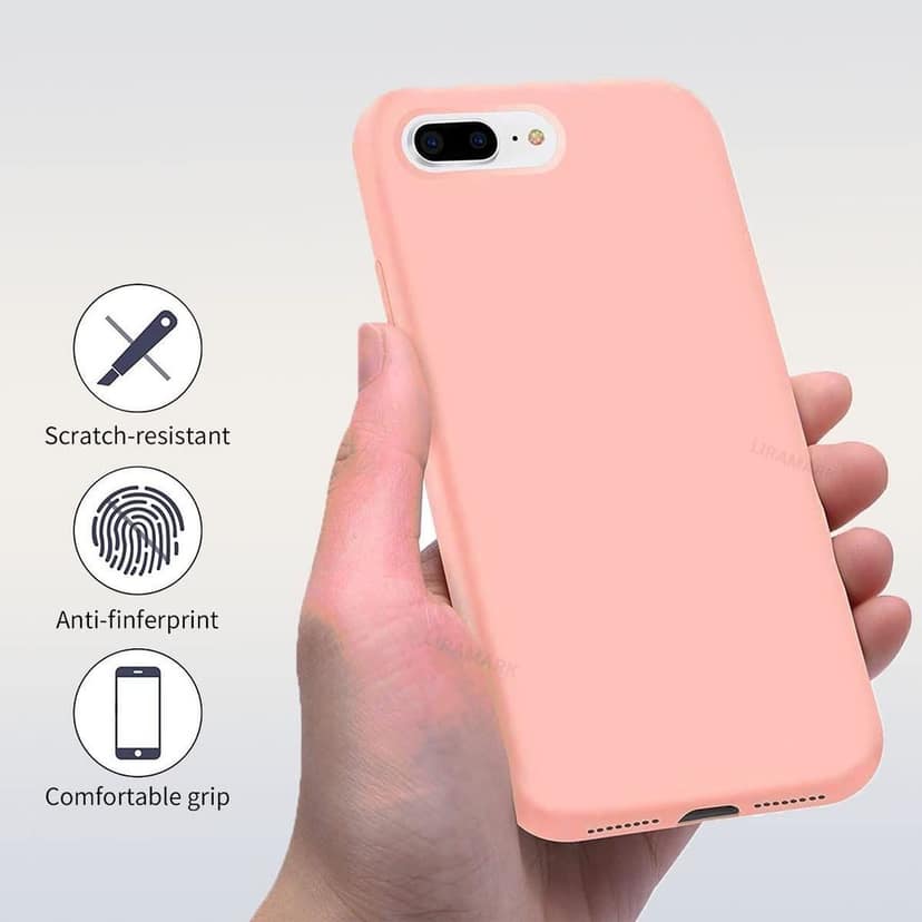 LIRAMARK Liquid Silicone Soft Back Cover Case for Apple iPhone 7 Plus / 8 Plus view 3