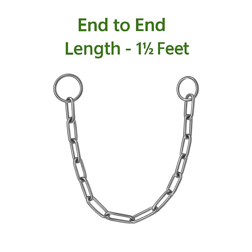 Steel Chain for Locking � Small � 1.5 Feet (Pack of 2) � Iron Metal Chain for Lock, Luggage Chain for Train, Cycle Lock Chain, Lock Chain for Gate & Multipurpose Security Use view 2