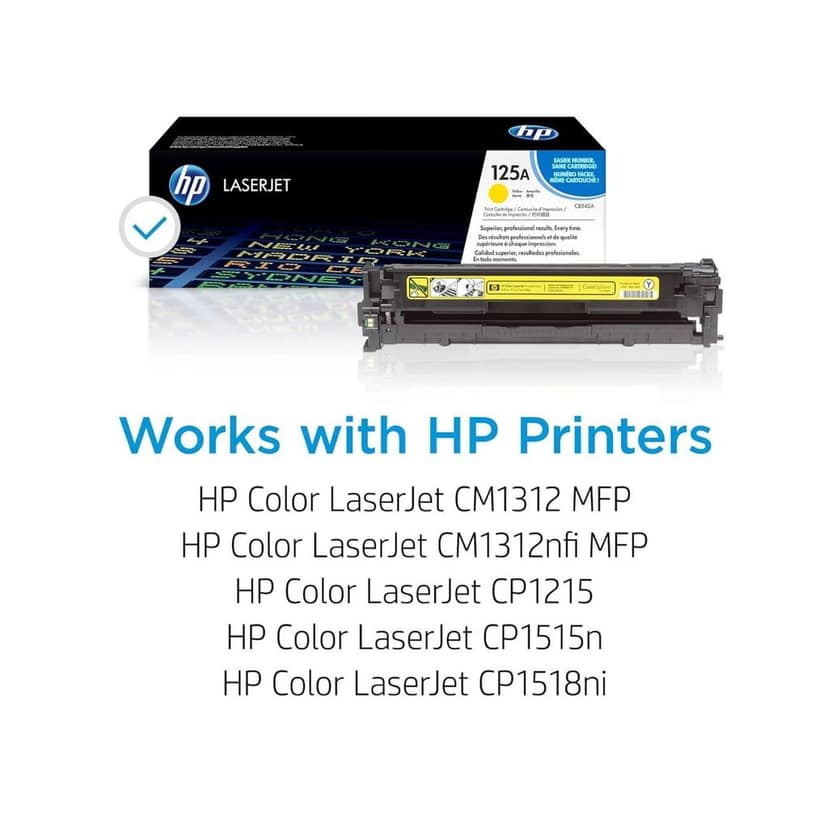 HP 125A Yellow Original LaserJet Toner Cartridge (CB542A) view 4