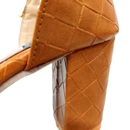 Mustard Comfortable and Stylish Block Heels Sandals | For Casual Wear, Party and Formal Wear Occasions 3 Inches Heel | For Women & Girls view 4