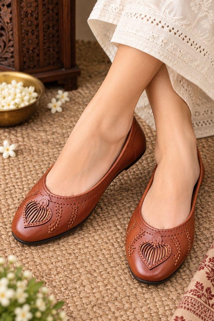 Handmade Leather Jutti | Rajasthani Mojari | Punjabi Jutti | Women’s Traditional Shoes