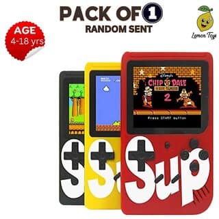 SUP Game Box 400 in 1 Handheld Retro Video Game Console | USB Rechargeable LCD Gaming Console for Kids view 2