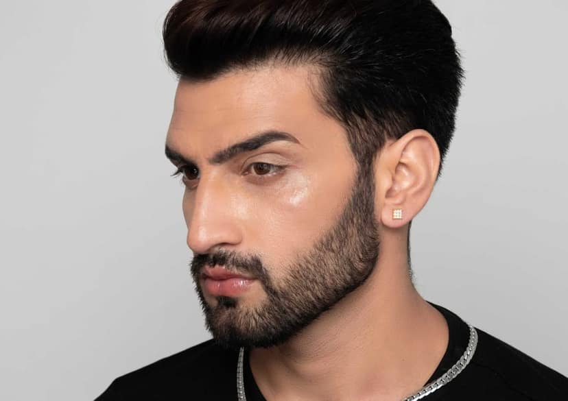 9 Square Matrix Ear Stud For Men (1 Pc Only) view 5
