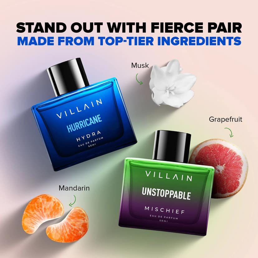 Villain Fierce Pair Combo EDP Perfume - 2 x 50ml view 2