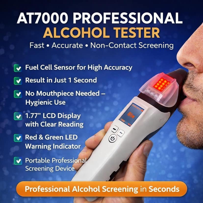 AT7000 Breath Alcohol Tester view 2