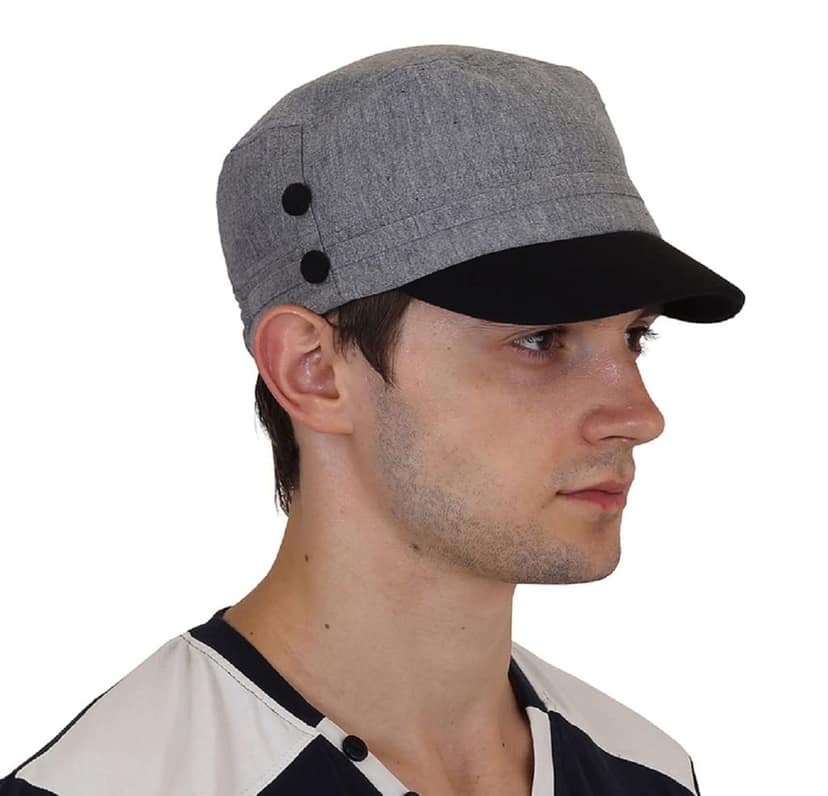 Cotton Stylish Designer Short Flat Outdoor caps for Men view 4