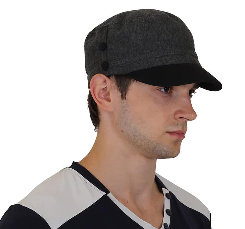 Cotton Stylish Designer Short Flat Outdoor caps for Men view 5