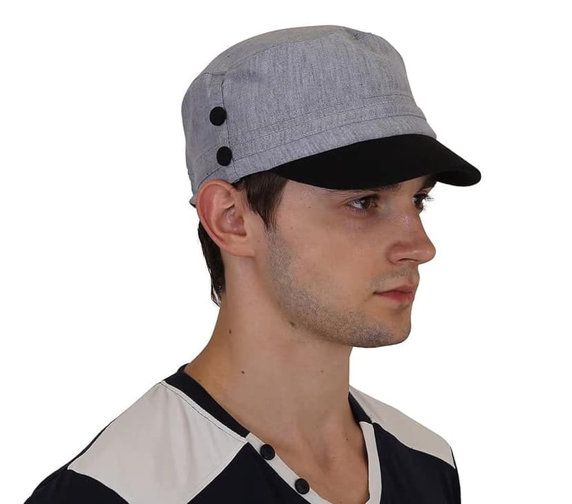 Cotton Stylish Designer Short Flat Outdoor caps for Men view 8