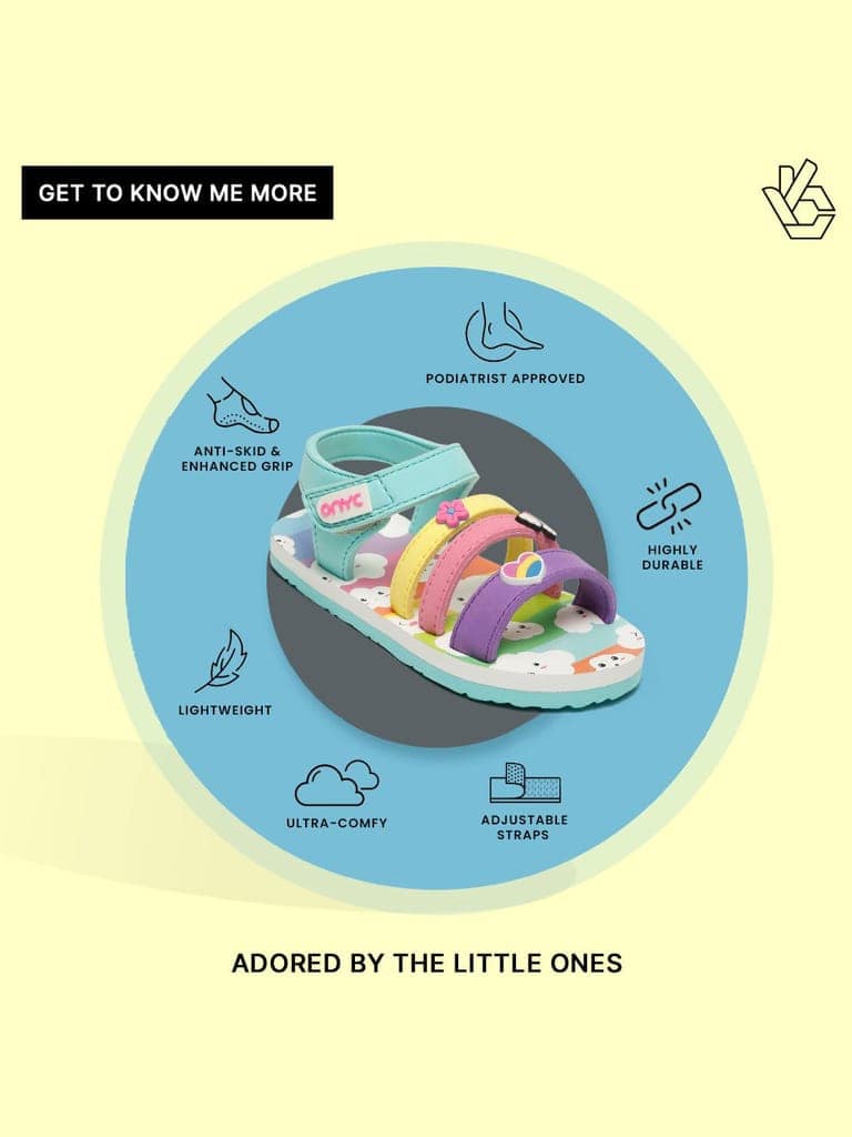 Premium Cloud Gelatoe Sandals - Sea Green (Girls) view 10