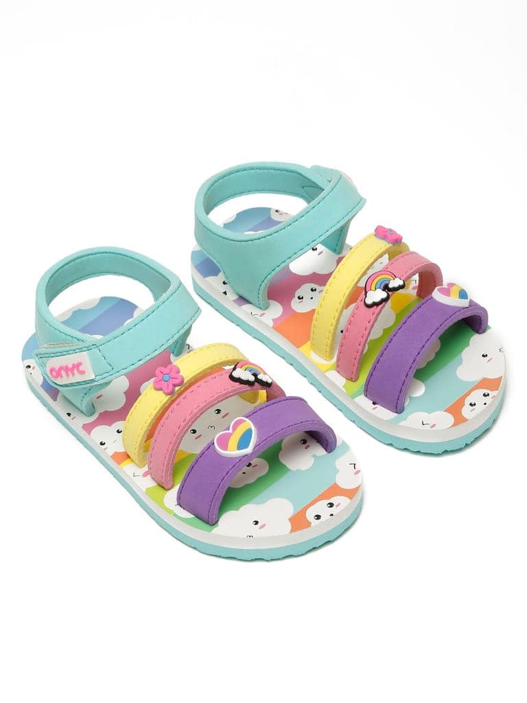 Premium Cloud Gelatoe Sandals - Sea Green (Girls) view 3