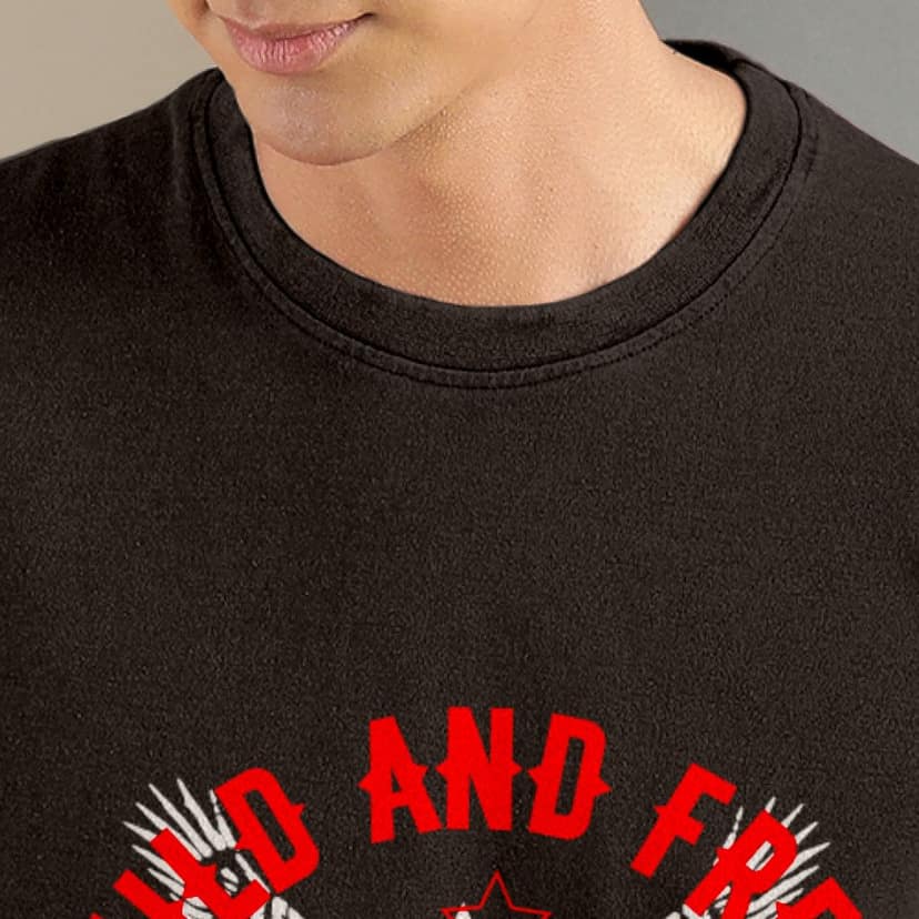 Ftx Men Printed Roundneck Cotton Rich Half Sleeve Tshirt view 3