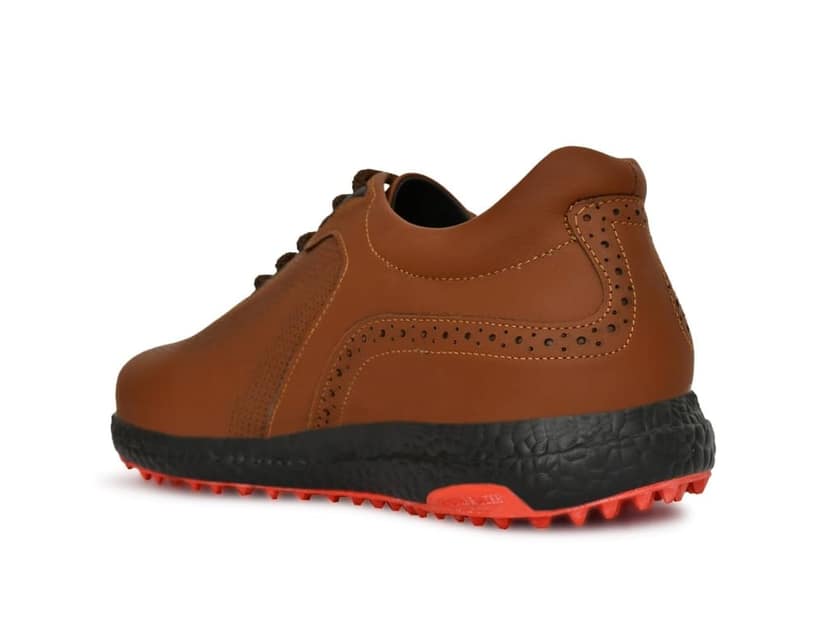 HITCARO Men's Proffessional Leather Golf Shoes | Lace-Up | Waterproof | Comfortable | Breathable view 3