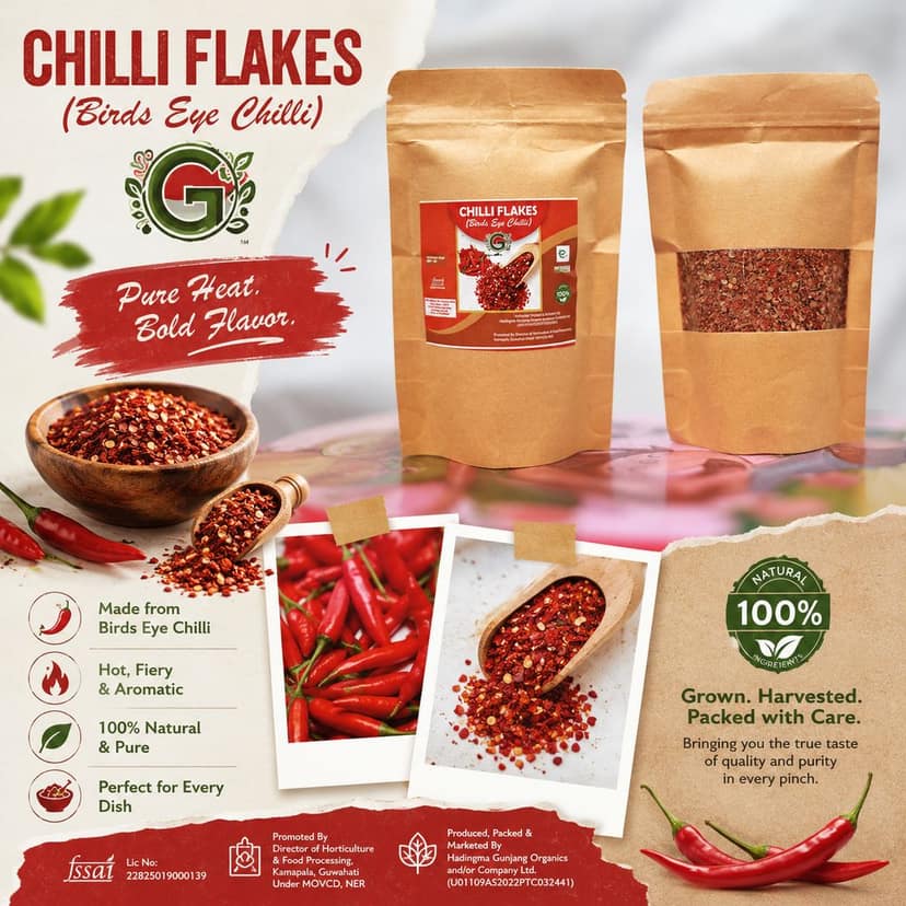 Chilli Flakes view 3