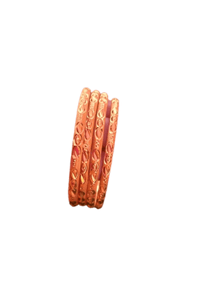 One Gram Gold Plated Designer Bangle Set for Women and Girls - Set of 4