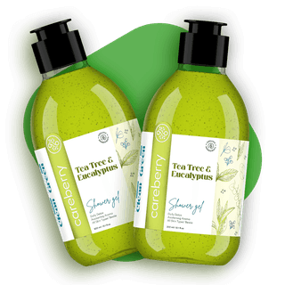 Tea Tree & Eucalyptus Daily Detox Shower Gel 300ml (Pack of 2) - Refreshing Body Wash with Organic Ingredients - Sulphate & Paraben Free - For All Skin Types - Vegan & Cruelty Free