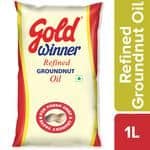 Gold Winner Refined Groundnut - Oil, 1 L Pouch