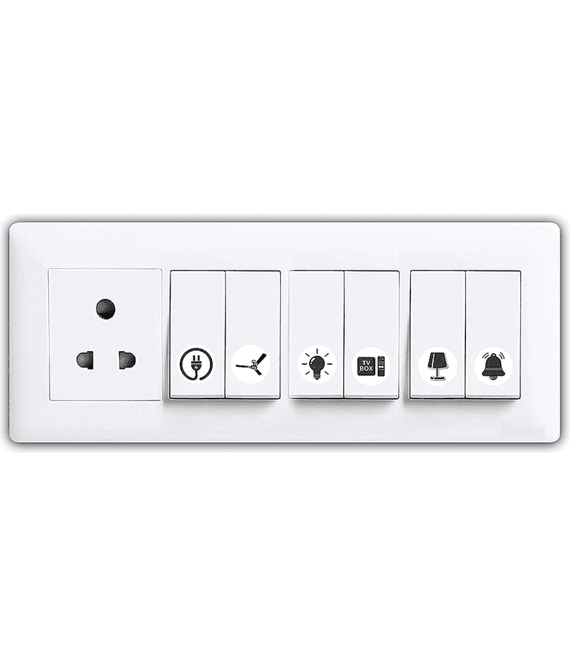 Inkfence Switch Board Sticker Education ( 2 x 2 cms ) - Pack of 100 view 2