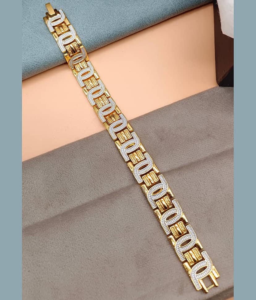 SHANKHRAJ MA LL Gold Bracelet ( Pack of 1 ) view 2