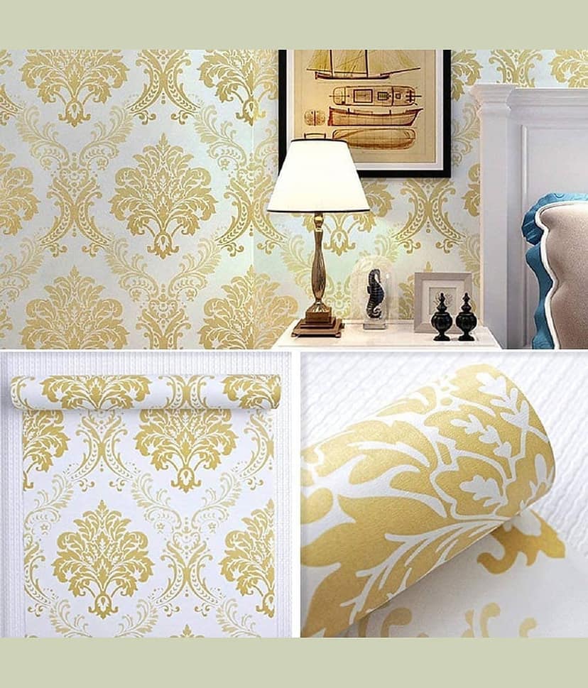 LAAYO Wallpaper & Wall Sticker - Abstract Wallpaper ( 45 x 500 ) cm ( Pack of 1 ) view 2