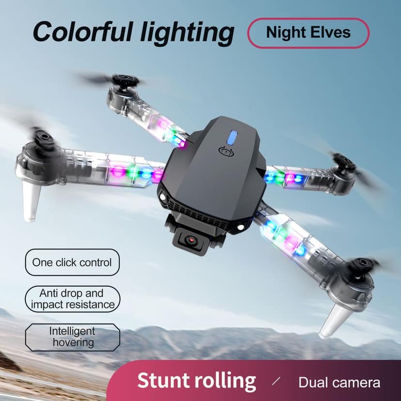 E88 Light Arms Drone with 4K HD Dual Camera | Remote Control | App Control | Double Battery view 3