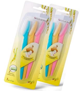 Elecsera Eyebrow Razor Disposable Razor (Pack of 6)