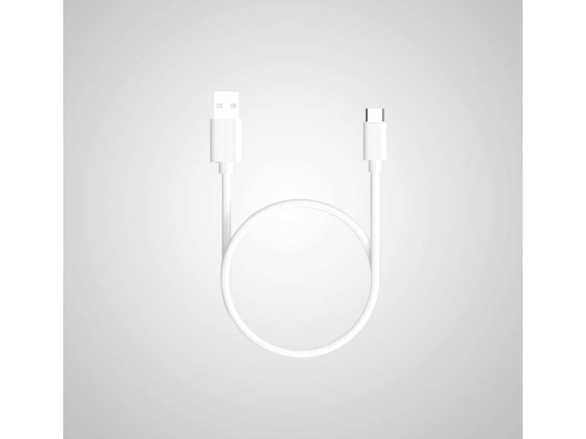 Twance T20W PVC - Type C to USB Charging & data transfer Cable, 1 M, White - 5 Pieces