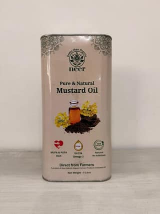 " NEER" Kacchi Ghani Pure Mustard Oil 5 Litre