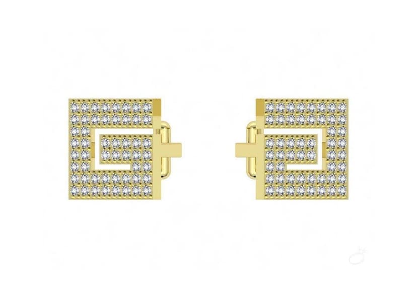 Initial 'G' Shaped Cufflinks for Men view 2