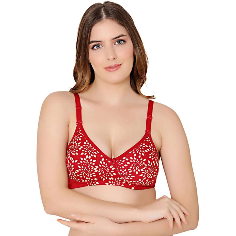 Bodycare cotton wirefree adjustable straps comfortable non padded Bra-1584CO