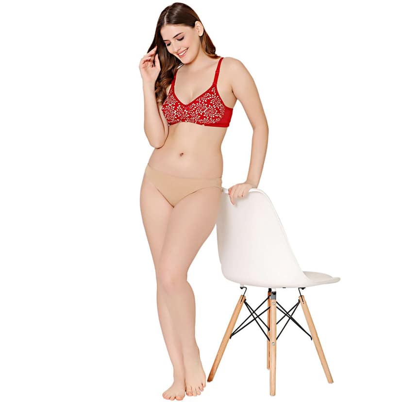 Bodycare cotton wirefree adjustable straps comfortable non padded Bra-1584CO view 3