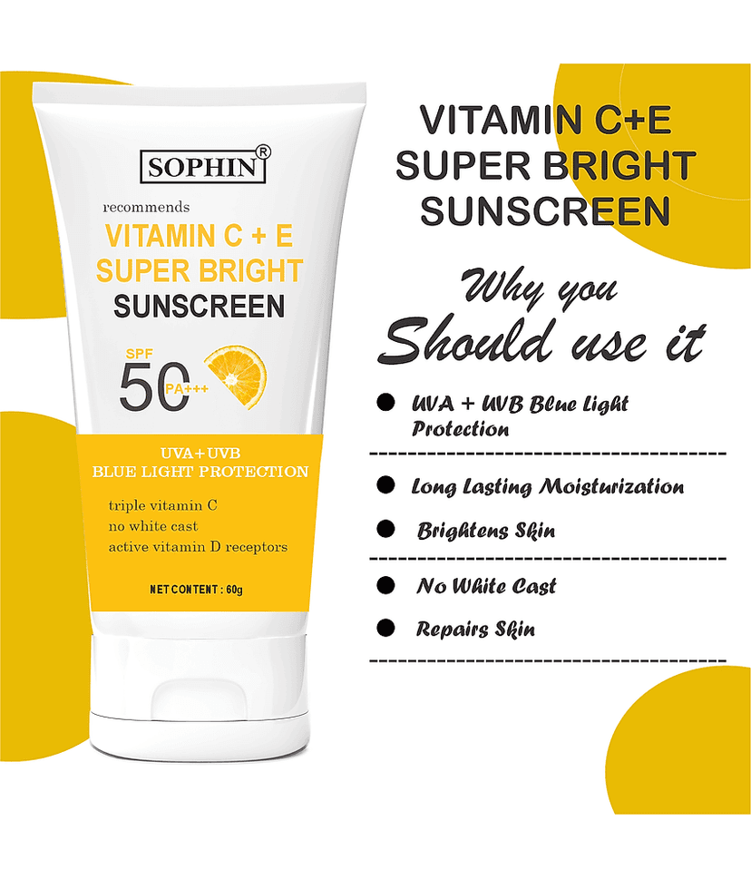 SOPHIN SPF 50 Sunscreen Cream For All Skin Type ( Pack of 1 ) view 2