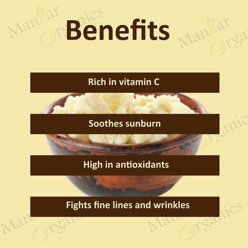 ManHar Organic Mango Butter 1KG - Raw, Unrefined & African for Moisturization of Body and Skin (Mango Butter, 1KG) view 3