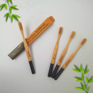 Bamboo Toothbrush – Stellar | Biodegradable & Eco-Friendly (Pack of 4) | Dental Care