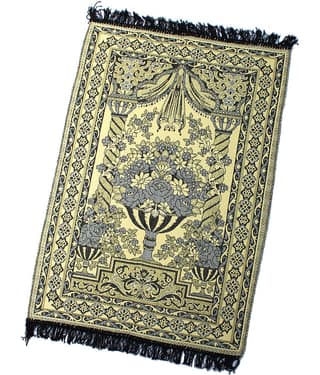 ADIRNY Yellow Single Cotton Prayer Mat ( 110 X 70 cm )